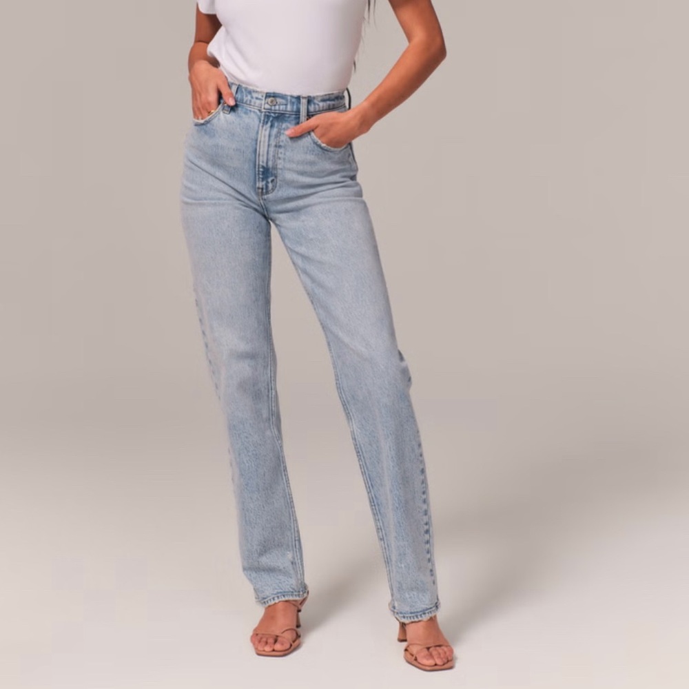 Abercrombie Ankle Straight Ultra High Rise - Curve Love